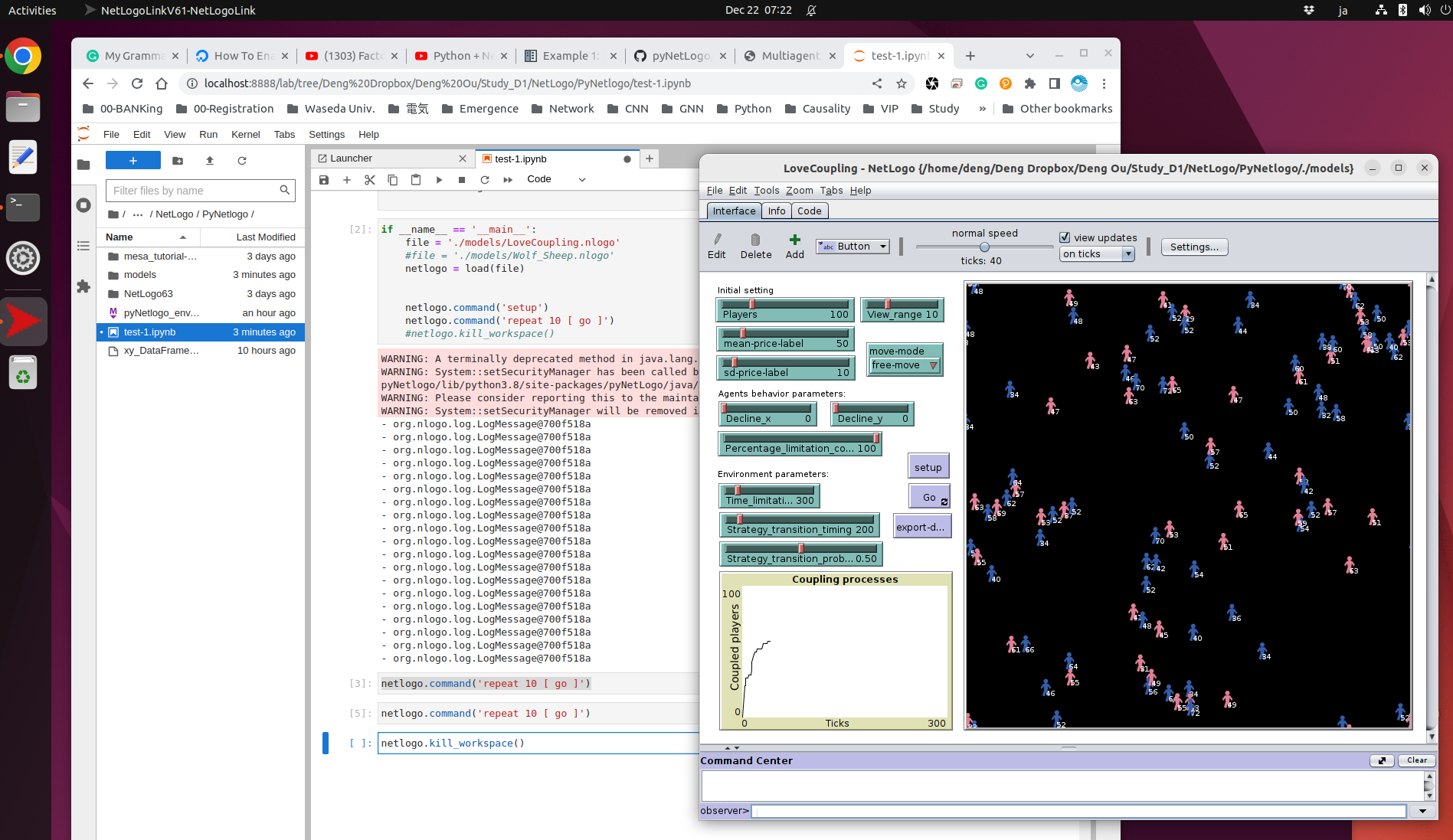 pyNetlogo demo